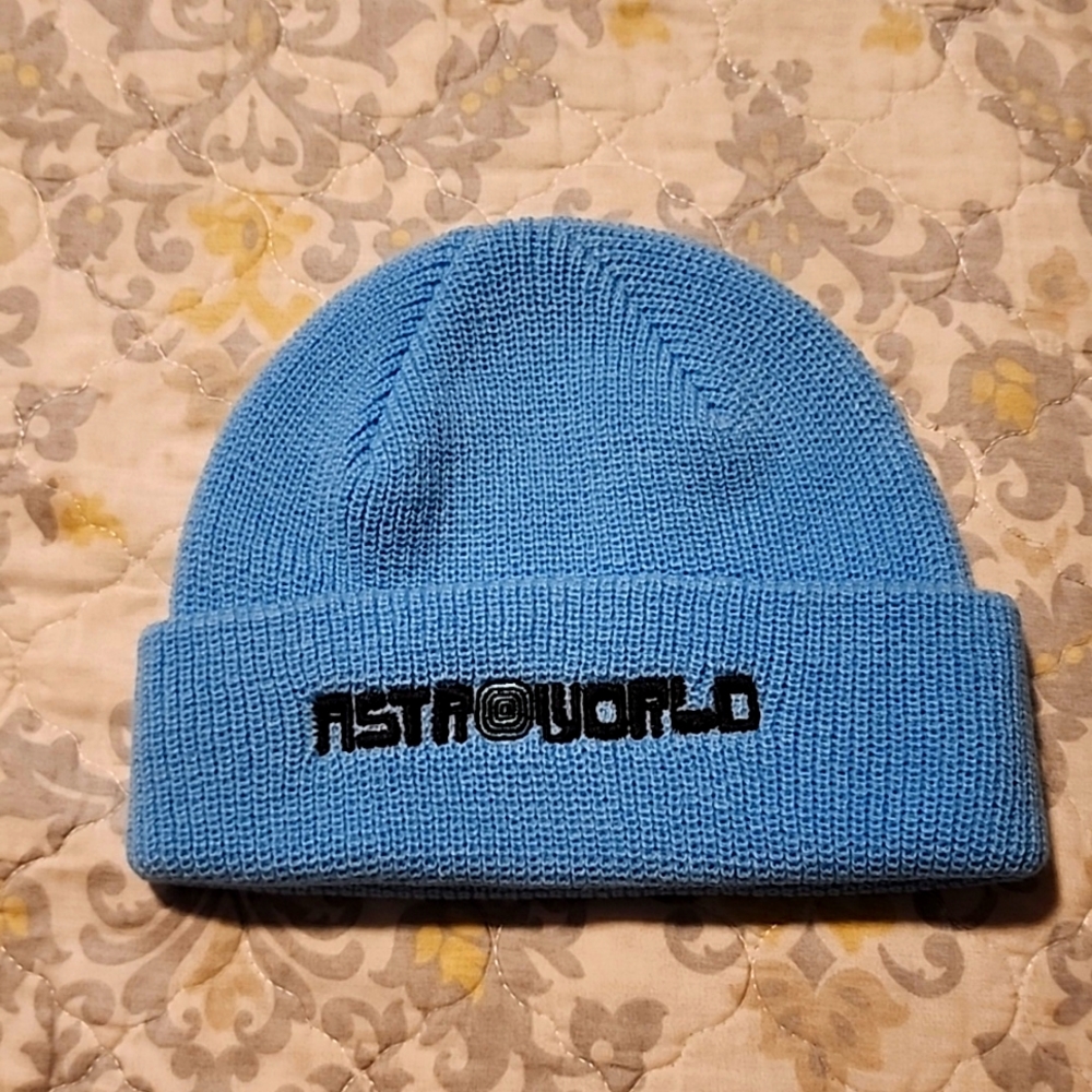 Travis Scott Astroworld Beanie baby blue  (New)